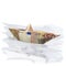 Paper boat with 50 Euros