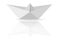 Paper Boat, at Transparent White Background