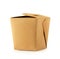 Paper box for food. Closed craft  packaging for fastfood.