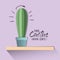 Paper cactus digital craft