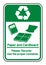 Paper and Cardboard Recycle Symbol Sign ,Vector Illustration, Isolate On White Background Label .EPS10