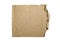 Paper carton cardboard box isolated corrugated ripped torn old rip textured wrinkled rough blank texture aged package packaging