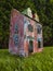 Paper children house made by corrugated fiberboard.Kid toy.