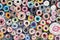 Paper circles colorful handmade background