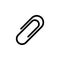 Paper clip icon. Bookmark for documents. Mark for library and literature education symbol for your web site design, logo, app, UI