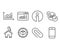 Paper clip, Parcel tracking and Statistics icons. Graph, Web traffic and Smartphone signs.