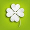 Paper clover leaf