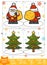 Paper Crafts for children, Santa Claus and Christmas tree