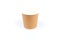 Paper cup isolated on a white background. Eco friendly, compostable tableware, disposable, recyclable. Zero plastic, planet