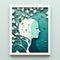 paper cut art of a womans face with a tree in the background