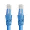 Paper cut of blue cable for ethernet, internet network or lan li