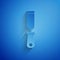 Paper cut Rasp metal file icon isolated on blue background. Rasp for working with wood and metal. Tool for workbench