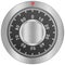 Paper cut of safe combination lock is metal dial for security pr