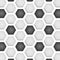 Paper cut of soccer, football texture is black and white hexagon