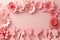 Paper Delights Women\\\'s Day Joy in Vibrant Pink Elegance, Digital Artistry, Blank space