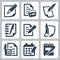 Paper document vector icons