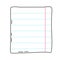 Paper empty sheet in doodle style. Sketch stikers vector illustration for notes. Doodle checklist