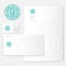 Paper factory logo. P monogram. Roll of paper logo and identity. Envelope, letterhead, letter, and business cards.