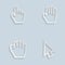 Paper Hand Cursors