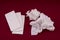 Paper handkerchiefs used