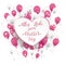 Paper Heart Pink White Balloons Daisy Flowers Muttertag