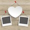 Paper Heart Thumbtack 2 Instant Pics