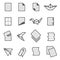 Paper icon set