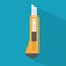 Paper knife cutter icon