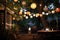 paper lanterns illuminating an outdoor evening gathering