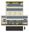 The paper model of a double decker