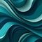 Paper Multicolor Wavy Liquid Background Design. Generative AI.