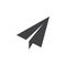 Paper plane icon , Send Message solid logo illustration, p