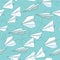 Paper planes seamless texture.