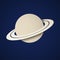 Paper planet saturn icon