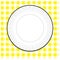 Paper Plate with Yellow Tablecloth