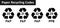 Paper recycle code icon set- mobius strip