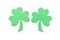 Paper Saint Patrick\'s shamrocks decoration