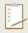 Paper sheet document note holder. Empty vector page isolated a4 clipboard