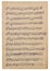 Paper sheet handwritten musical notes Background scrapbook decoupage overlay