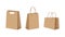 Paper shopping bag set. Environmentally friendly biodegradable bags.