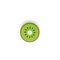 The paper is sliced with cut kiwi citrus, an excellent design for any purpose. Summer, sweet green kiwifruit juicy food