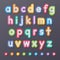 Paper small alphabet letters