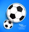 Paper soccer ball tag