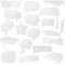 Paper speech bubbles