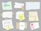 Paper sticky notes, banners, to do list or memo