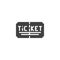 Paper ticket vector icon