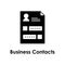 paper, user, contacts icon. Element of business icon with description. Glyph icon for website design and development, app