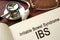 Paper with words Irritable bowel syndrome (IBS)