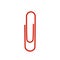 Paperclip, flat icon. Isolated on white background vector illustration