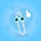 Paperclip Thumb Up Hand Gesture Cartoon Character